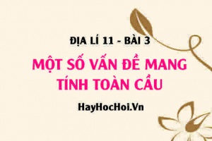 Một số vấn đề mang tính toàn cầu: Sự bùng nổ dân số, già hóa dân số, biến đổi khí hậu, ô nhiễm nguồn nước - Địa lí 11 bài 3